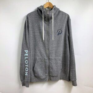 Peloton‎ Men's Chest Graphic Long Sleeve Full Zip Hooded Sweatshirt SIze L